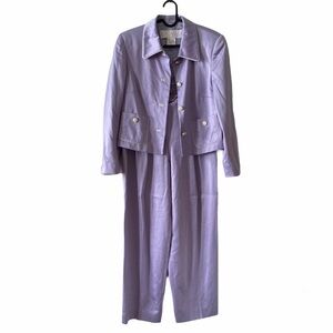 ESCADA vintage high waisted power suit lavender